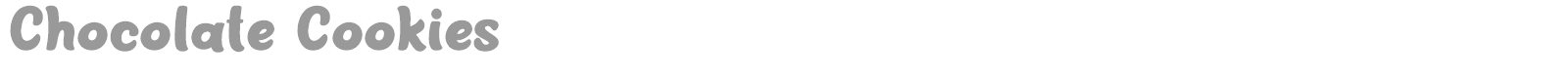 Chocolate Cookies font preview